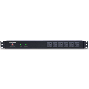 CyberPower RKBS20ST6F8R Rackmount surge protector, 20-Amp, 1800 Joules, 14 NEMA 5-20R outlets, NEMA 5-20P twist lock plug